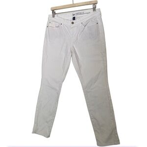 GAP SKINNY ROLL UP WHITE DENIM JEANS SIZE 8/29R